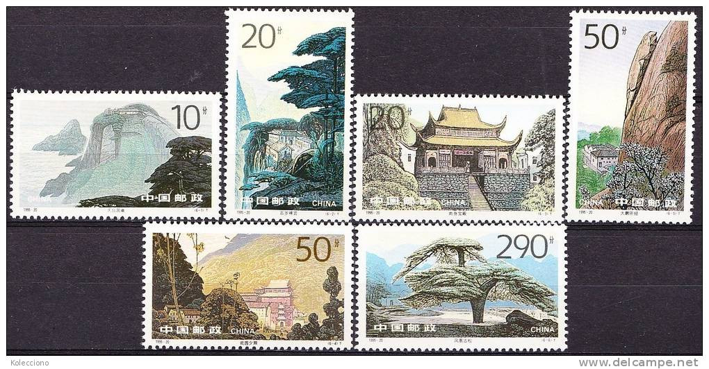 China 1995 Yvert 3331 / 36, Mountains Of Jiuhau, MNH - Neufs