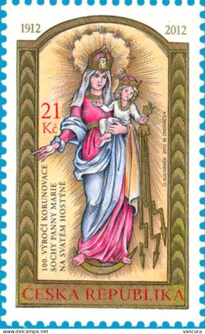 ** 725 Czech Republic Coronation Of Virgin Mary Of Hostyn 2012 - Unused Stamps