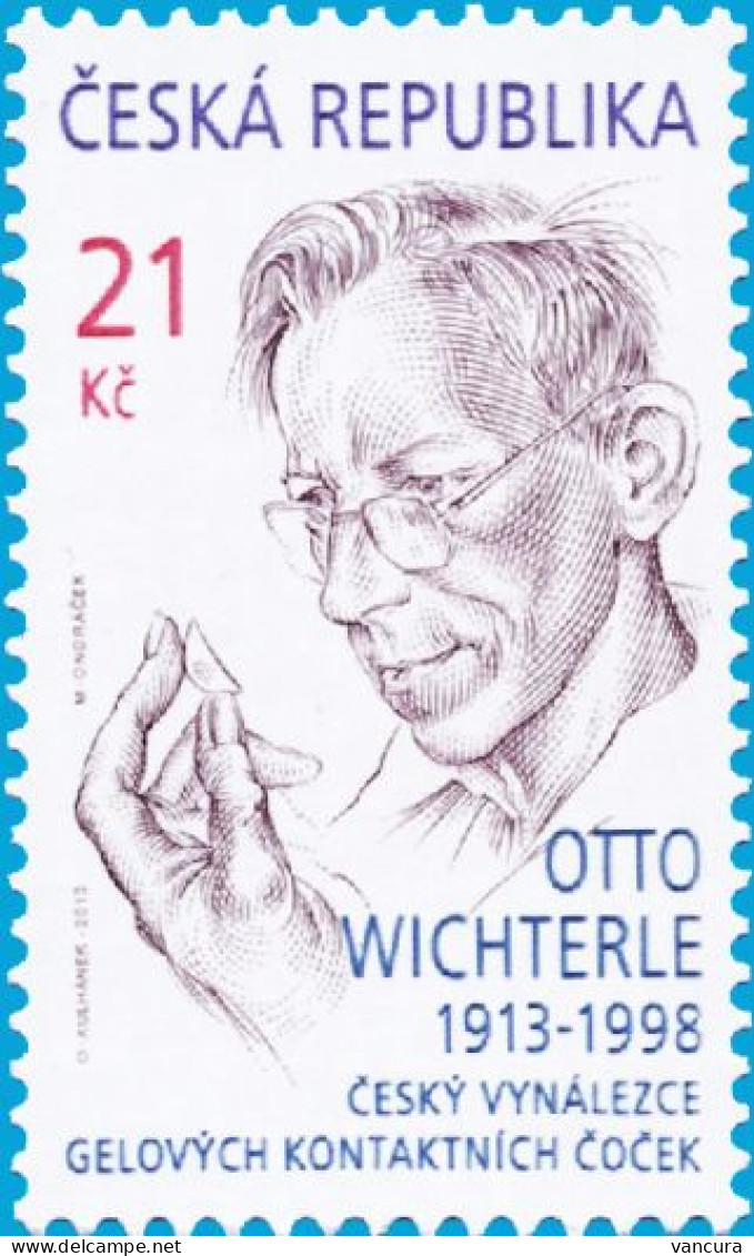 790 Czech Republic Otto Wichterle 2013 Artificial Eye Lens - Unused Stamps
