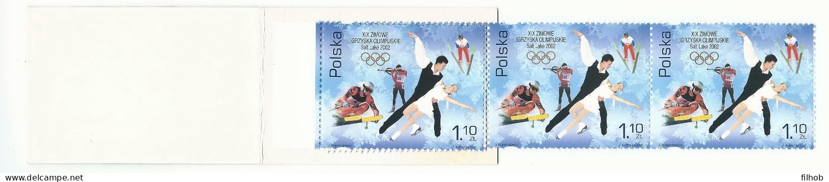 Poland Stamps (1046): MNH ZC.3802 Sport Olympic Games Salt Lake City (stamp Notebook) - Unused Stamps