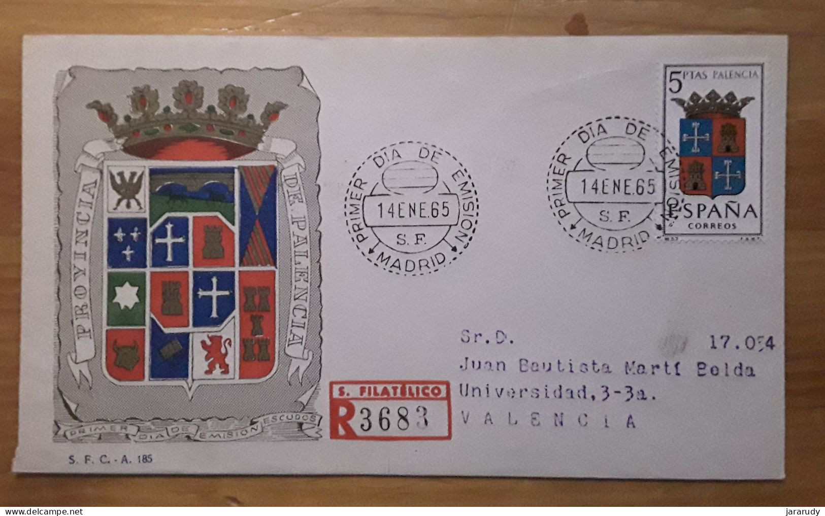 ESPAÑA ESCUDOS FDC/SPD 1965 - FDC