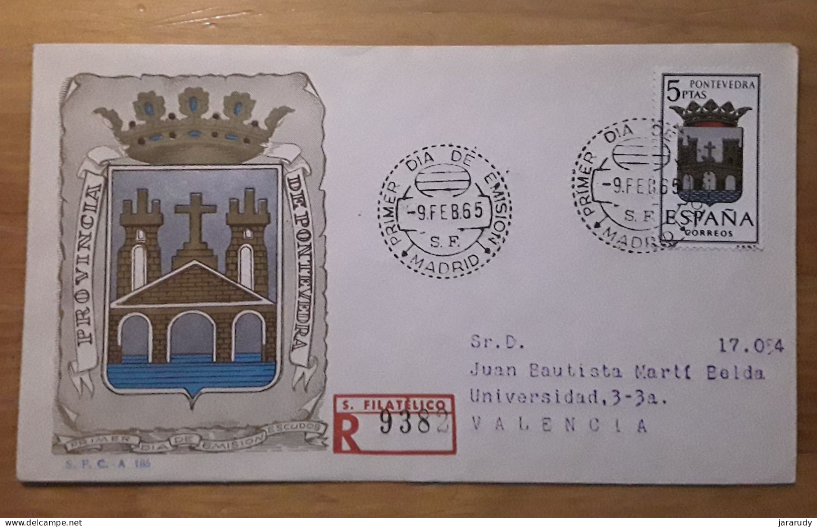 ESPAÑA ESCUDOS FDC/SPD 1965 - FDC