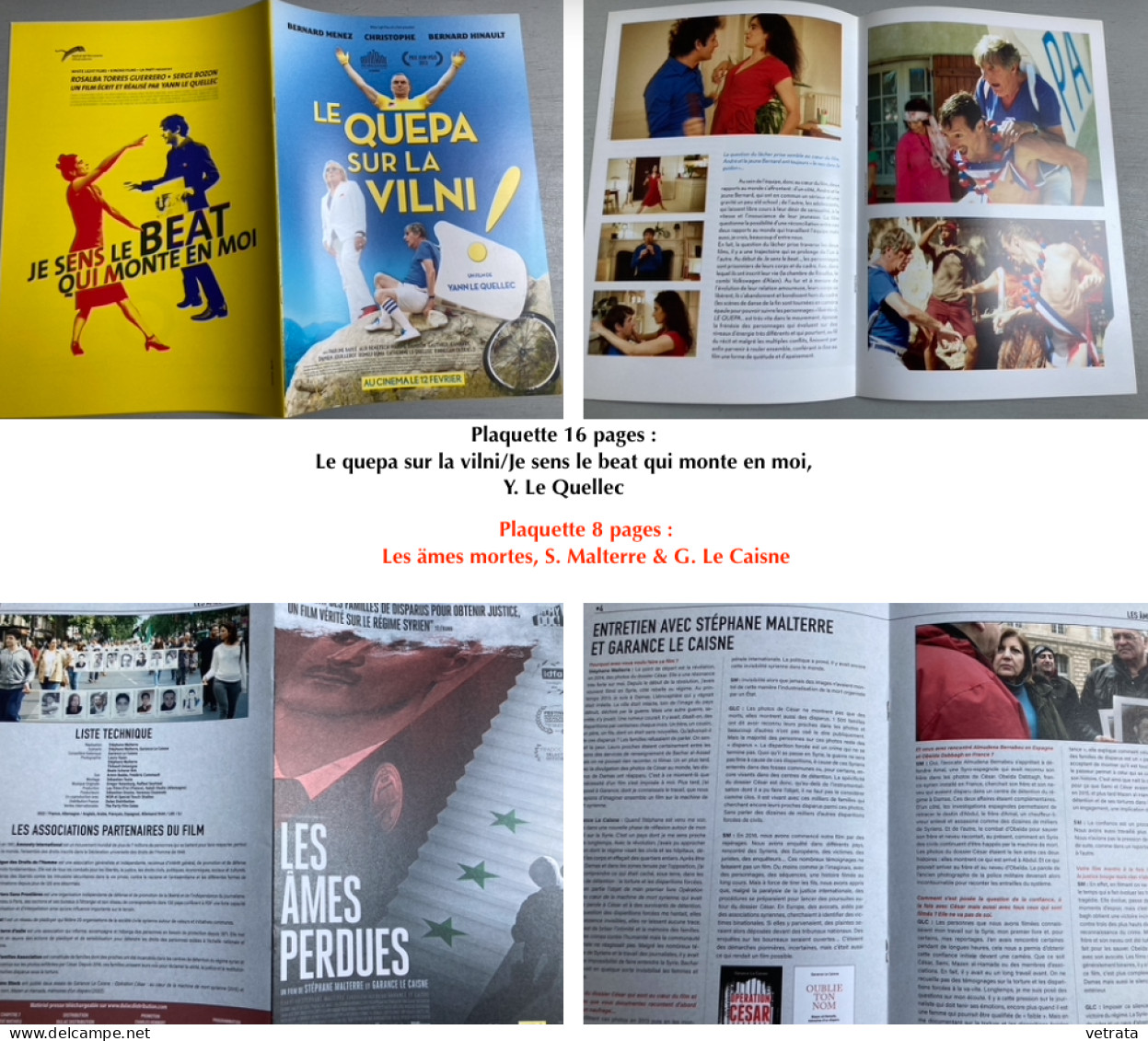 Cinéma/Présentation De Films : 34 Plaquettes 4 Pages-1 Plaquette 8 Pages-1 Plaquette 16pages - 1 Dépliant/affiche & 4 Pr - Andere & Zonder Classificatie