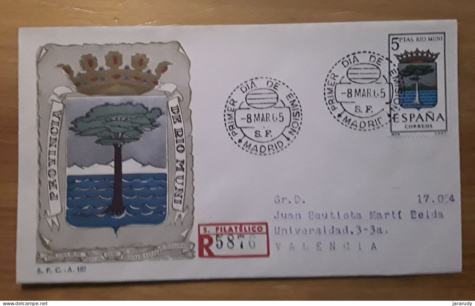 ESPAÑA ESCUDOS FDC/SPD 1965 - FDC