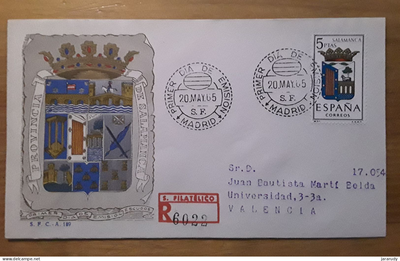 ESPAÑA ESCUDOS FDC/SPD 1965 - FDC