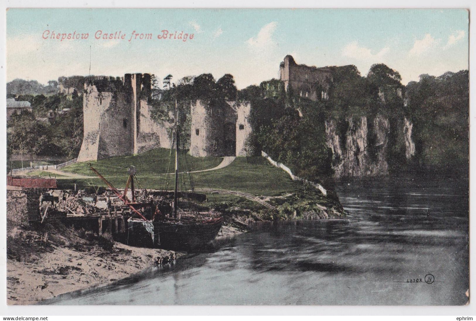 Wales Chepstow Castle From Bridge - Monmouthshire