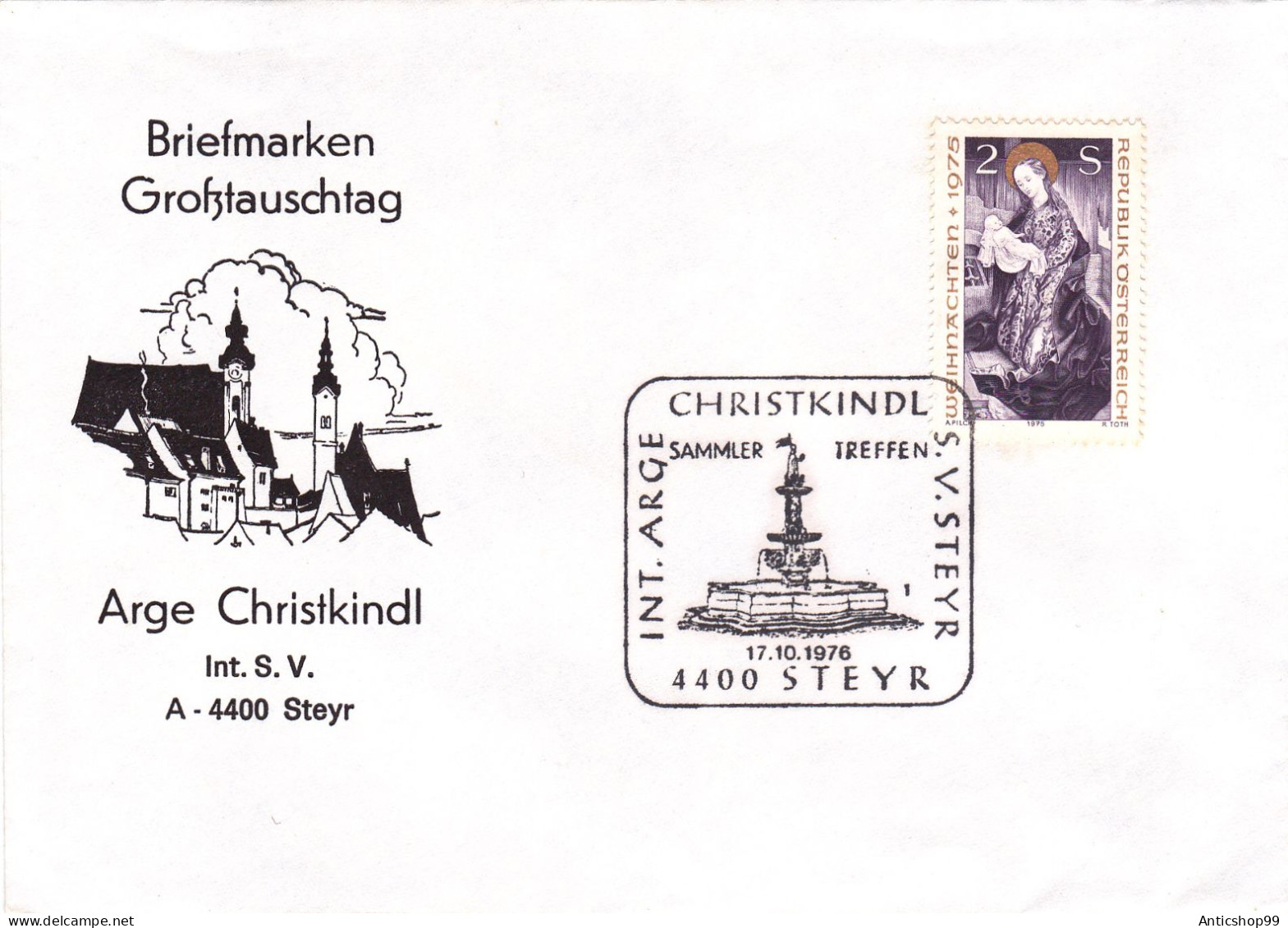 AUSTRIA , CHRISTMAS,   SPECIAL COVERS 1976 - Noël