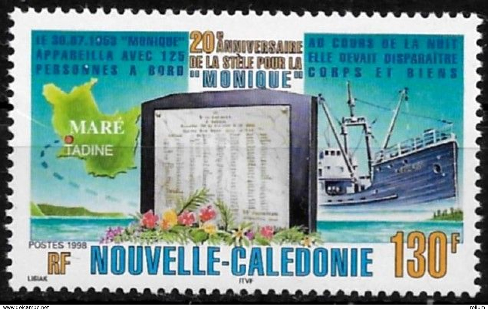 Nouvelle Calédonie 1998 - Yvert Nr. 778 - Michel Nr. 1154 ** - Ungebraucht