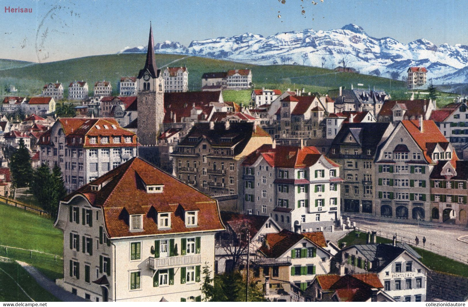 HERISAU - CARTOLINA FP SPEDITA NEL 1918 - Herisau