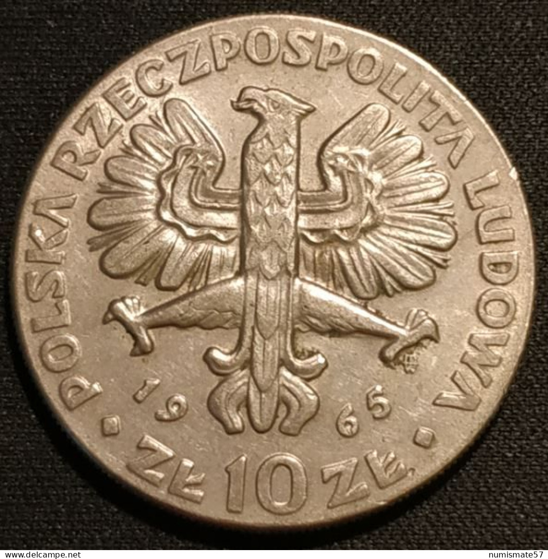 POLOGNE - POLAND - 10 ZLOTYCH 1965 - Nikê - KM 54 - 700e Anniversaire De La Fondation De Varsovie - Poland