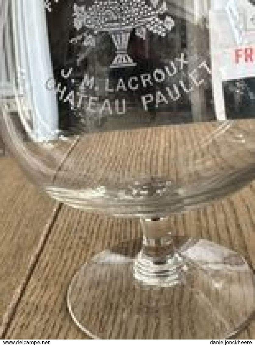 Chateau Paulet Glas Verre Glass Fine Champagne L. M. Lacroix - Alcohols