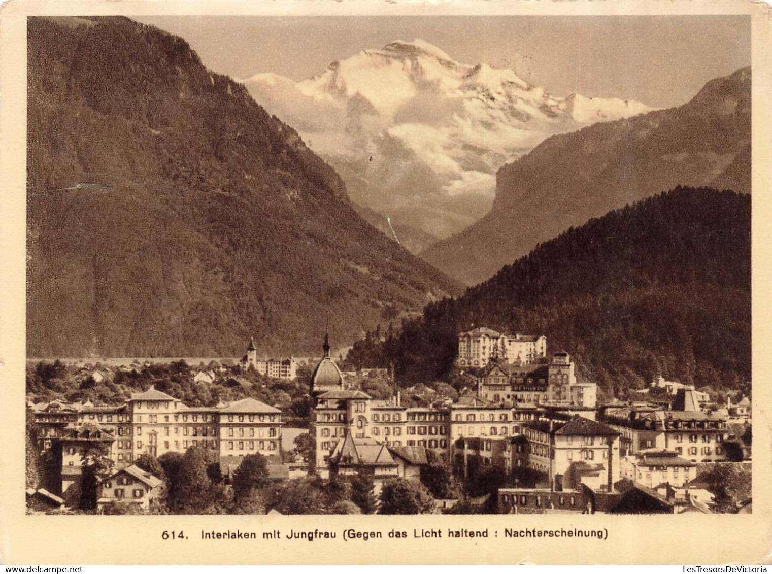 SUISSE - Jungfrau -  Interlaken Mit Jungfrau - Carte Postale Ancienne - Autres & Non Classés