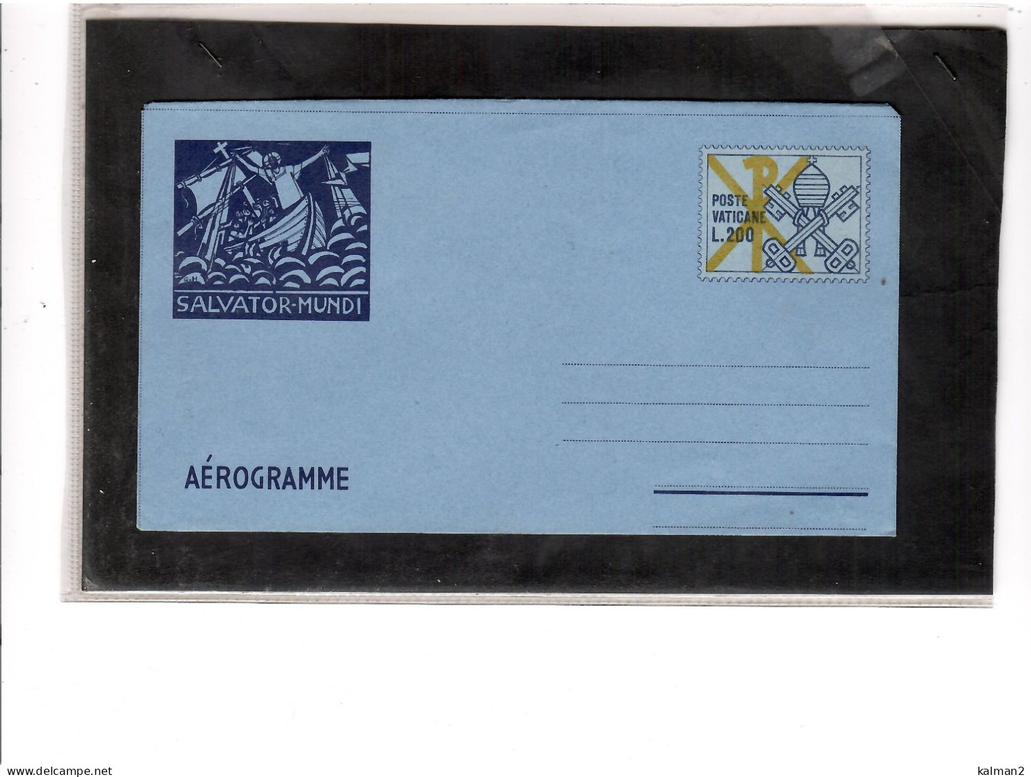 TEM19887  -  AEROGRAMMA VATICANO  CAT. FILAGRANO NR. A.15  ( SALVATOR MUNDI ) - Enteros Postales