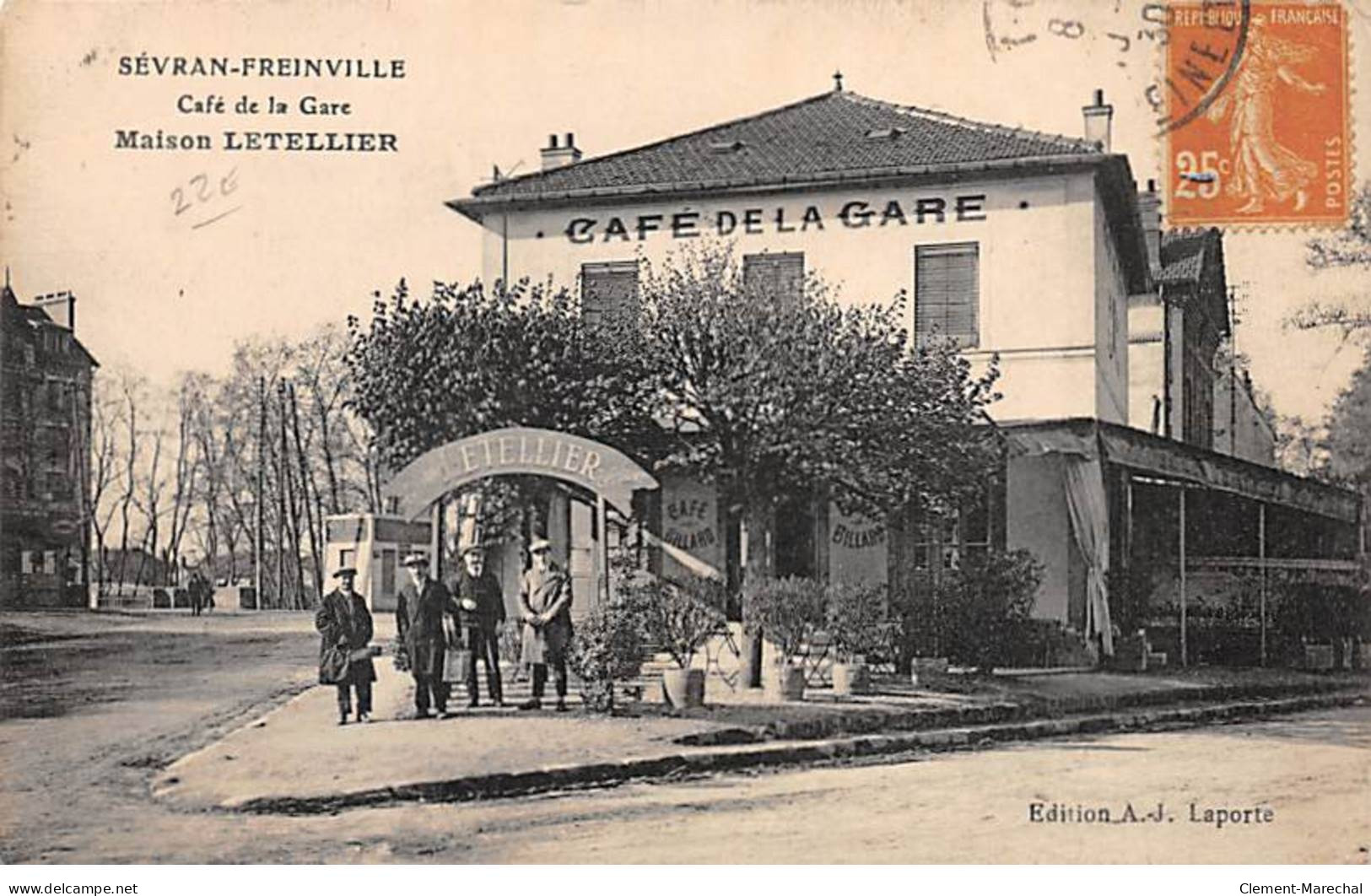 SEVRAN FREINVILLE - Café De La Gare - Maison LETELLIER - état - Sevran