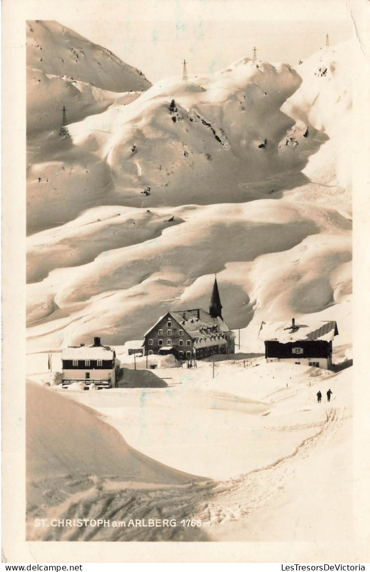 AUTRICHE - St Christoph Am Arlberg 1768 M - Vue Générale De Trois Maisons - Enneigé - Carte Postale Ancienne - St. Anton Am Arlberg