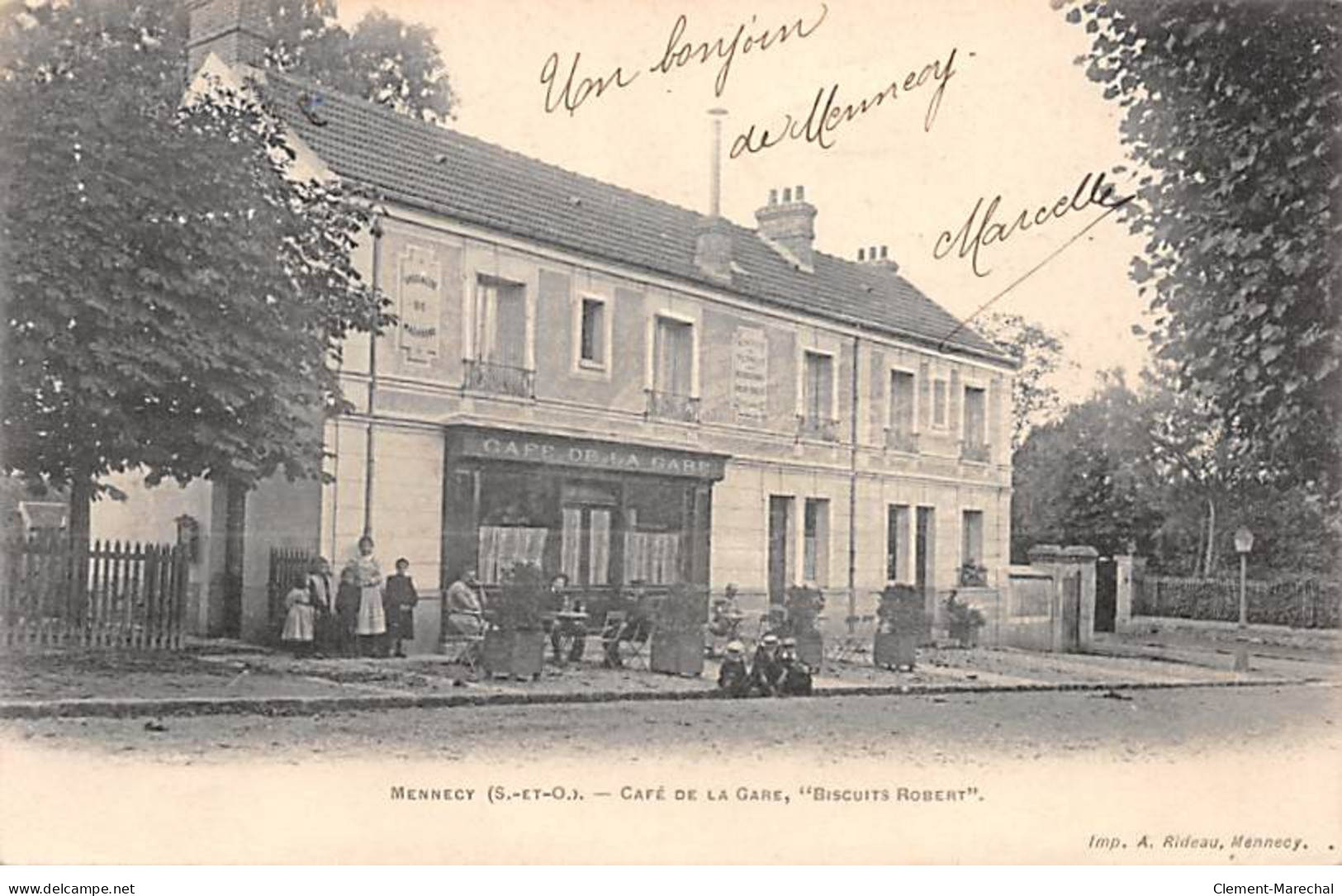 MENNECY - Café De La Gare, " Biscuits Robert " - Très Bon état - Mennecy