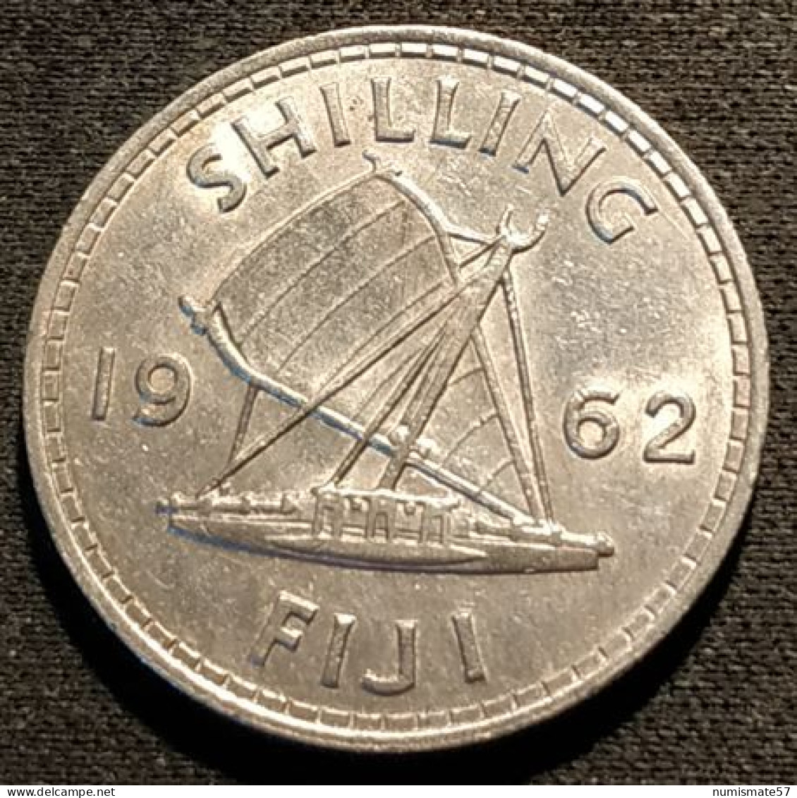 Pas Courant - FIDJI - FIJI - 1 SHILLING 1962 - Elizabeth II - 1re Effigie - KM 23 - Fiji