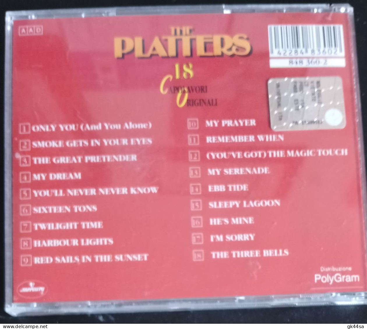 THE PLATTERS - 18 CAPOLAVORI ORIGINALI - CD MERCURY 1991 - Andere & Zonder Classificatie
