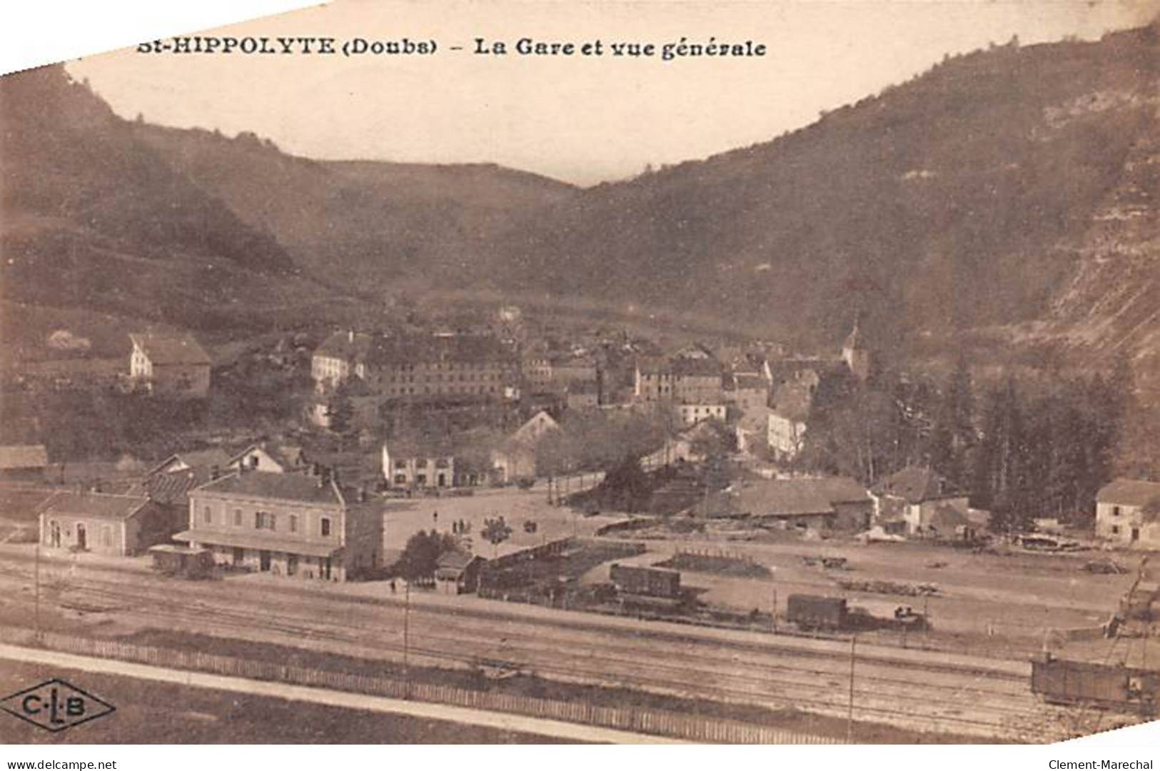 SAINT HIPPOLYTE - La Gare Et Vue Générale - Très Bon état - Saint Hippolyte