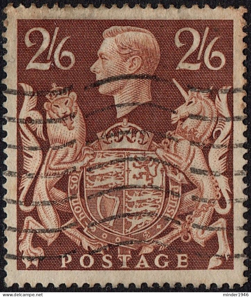 GREAT BRITAIN 1939 KGVI 2/6s Brown SG476 Used - Gebruikt