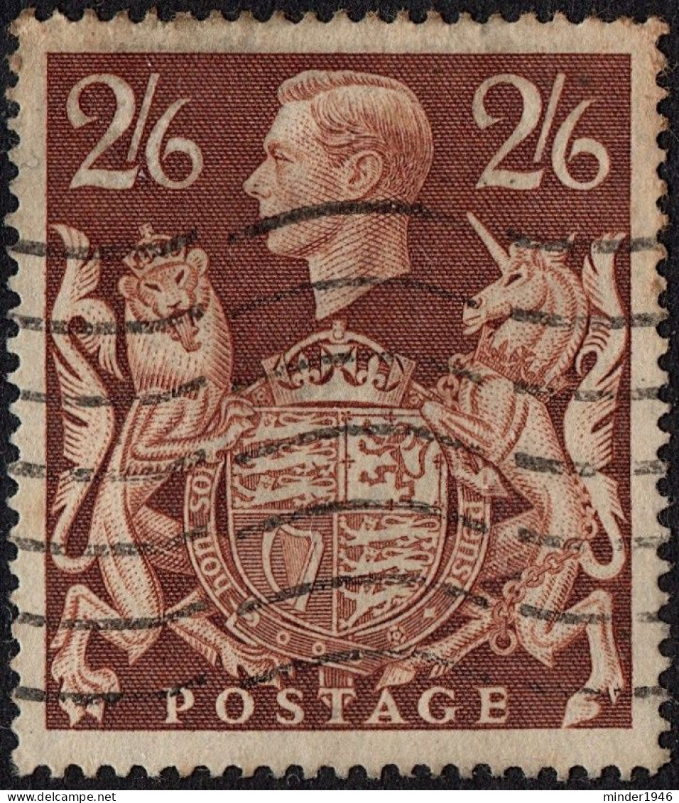 GREAT BRITAIN 1939 KGVI 2/6s Brown SG476 Used - Oblitérés