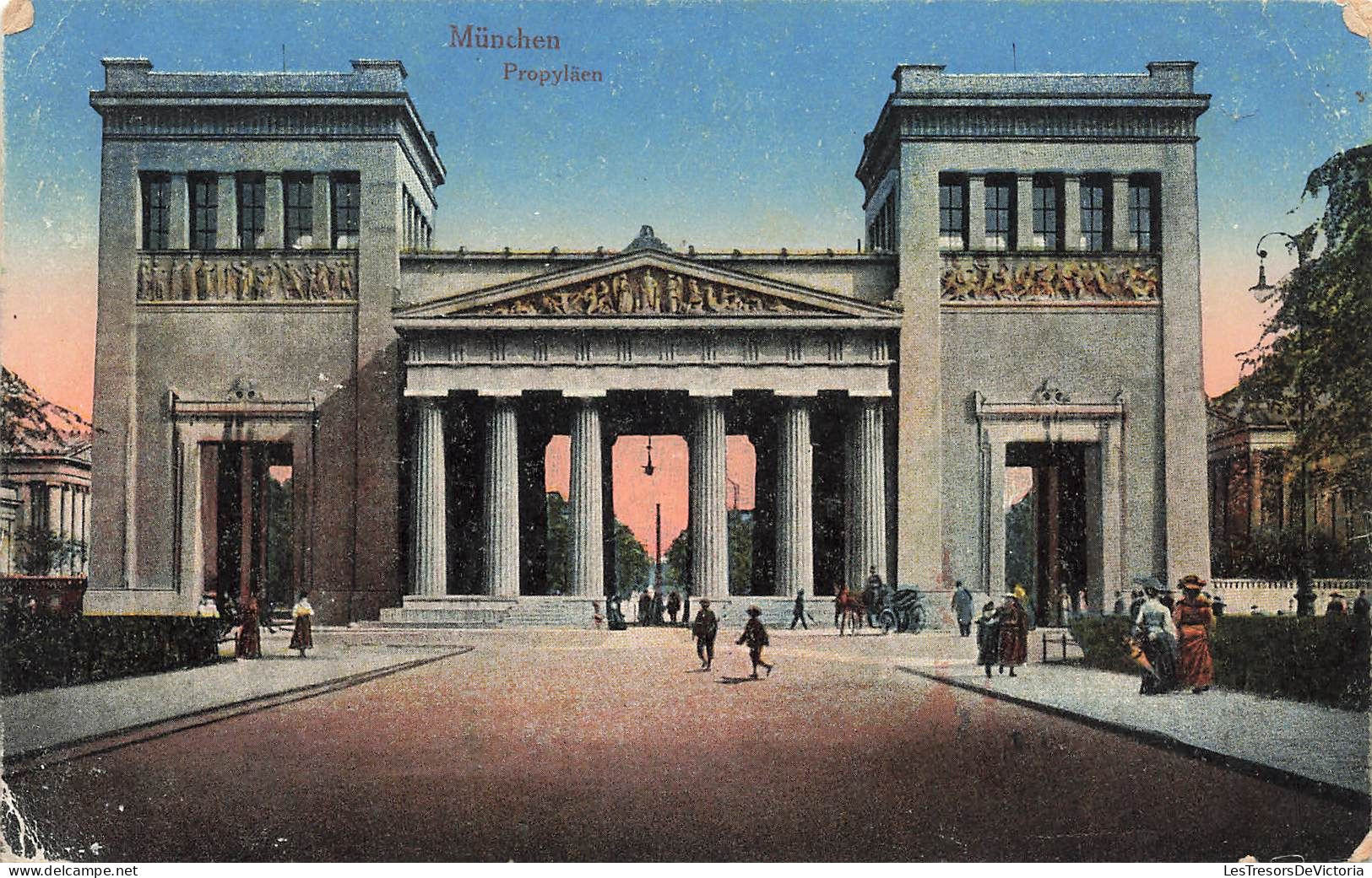 ALLEMAGNE - Munchen - Propylaen - Vue Générale - Animé - Vue De L'extérieur - Carte Postale Ancienne - Muenchen