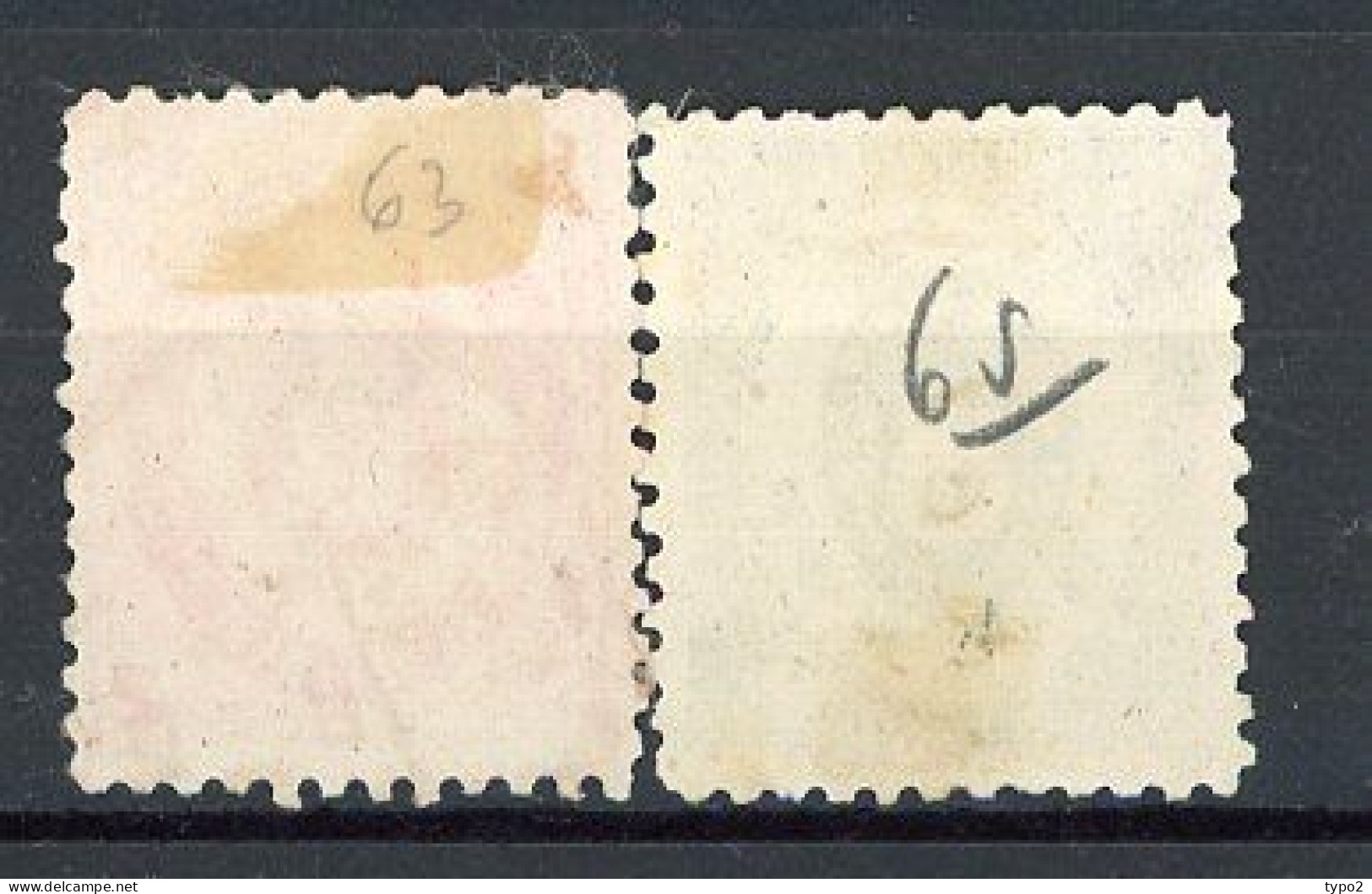 JAPON -  1879 Yv. N° 63,65  (o) 2s, 5s  Cote 1,55 Euro  BE   2 Scans - Used Stamps