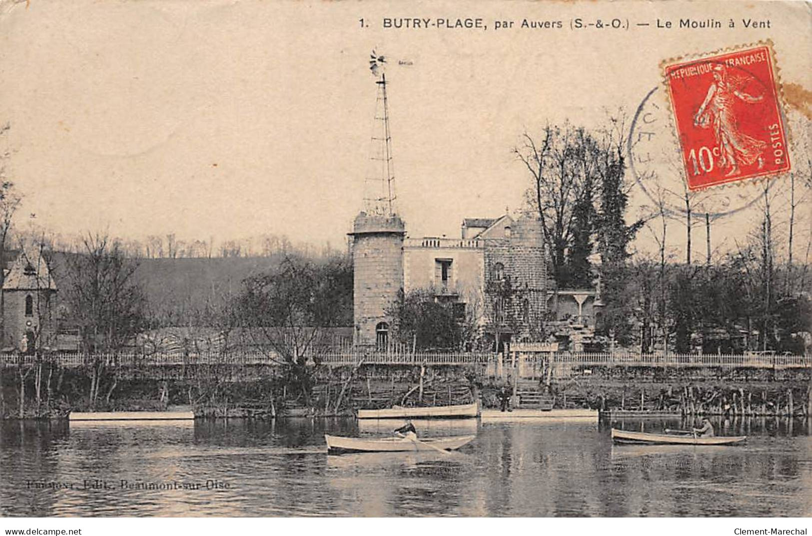 BUTRY PLAGE Par Auvers - Le Moulin à Vent - état - Butry