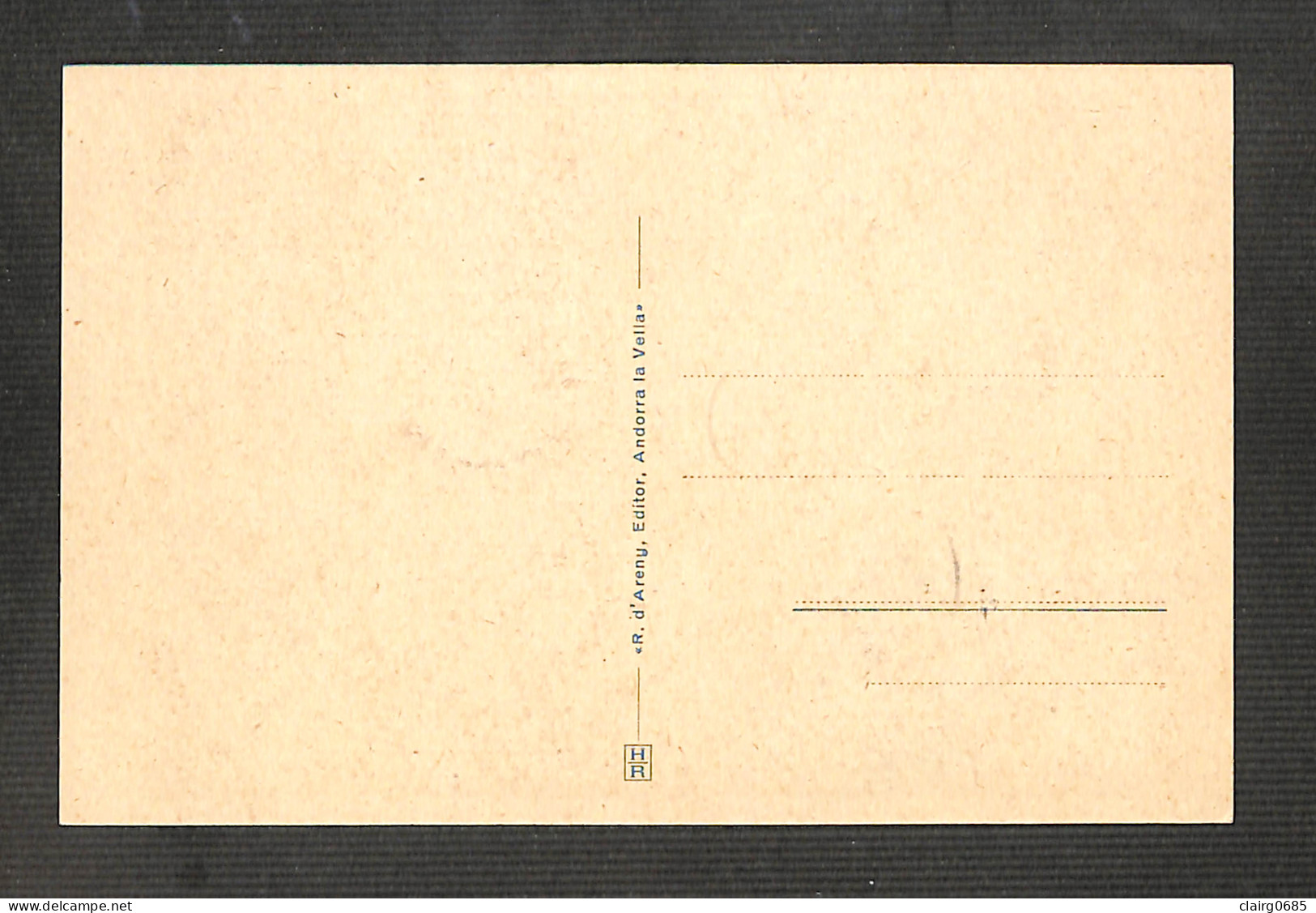 VALLÉES D'ANDORRE - Carte MAXIMUM 1943 - ANDORRE LA VIEILLE - Gorges De Sant Julia - Cartes-Maximum (CM)