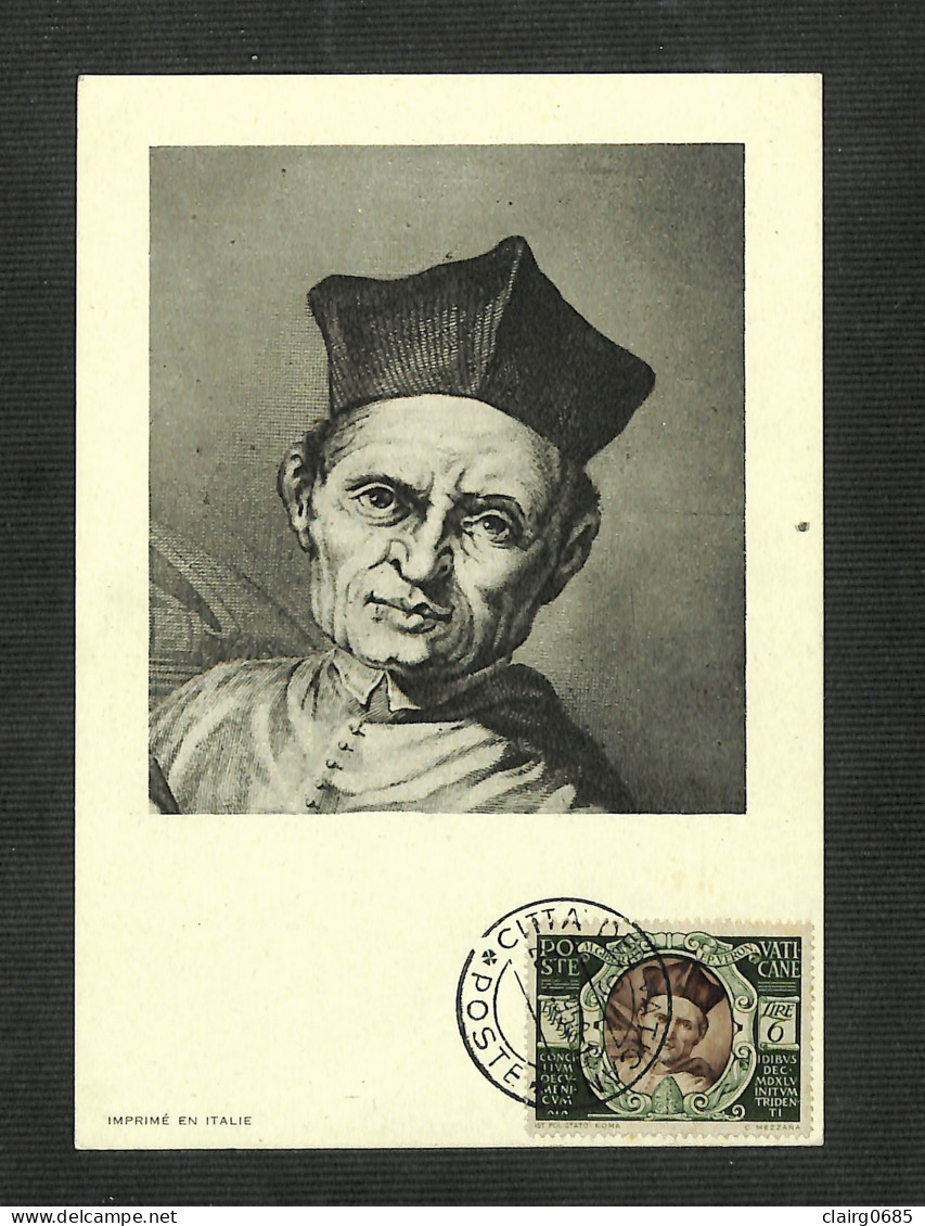 VATICAN - POSTE VATICANE - Carte MAXIMUM 1950 - Mathieu GIBERTI - Maximum Cards