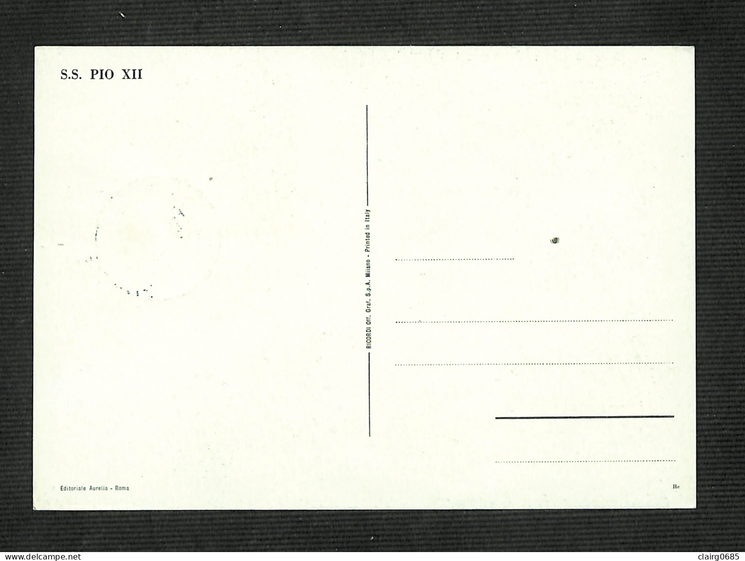 VATICAN - POSTE VATICANE - Carte MAXIMUM 1957 - PIE XII - Cartes-Maximum (CM)