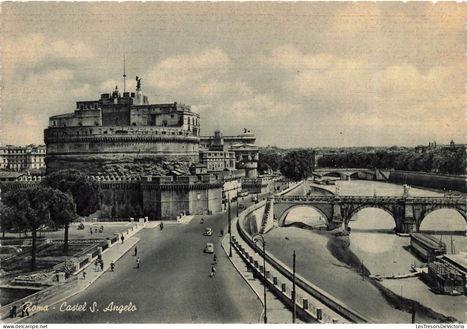 ITALIE - Roma - Pont Et Château Saint Ange - Carte Postale Ancienne - Altri Monumenti, Edifici