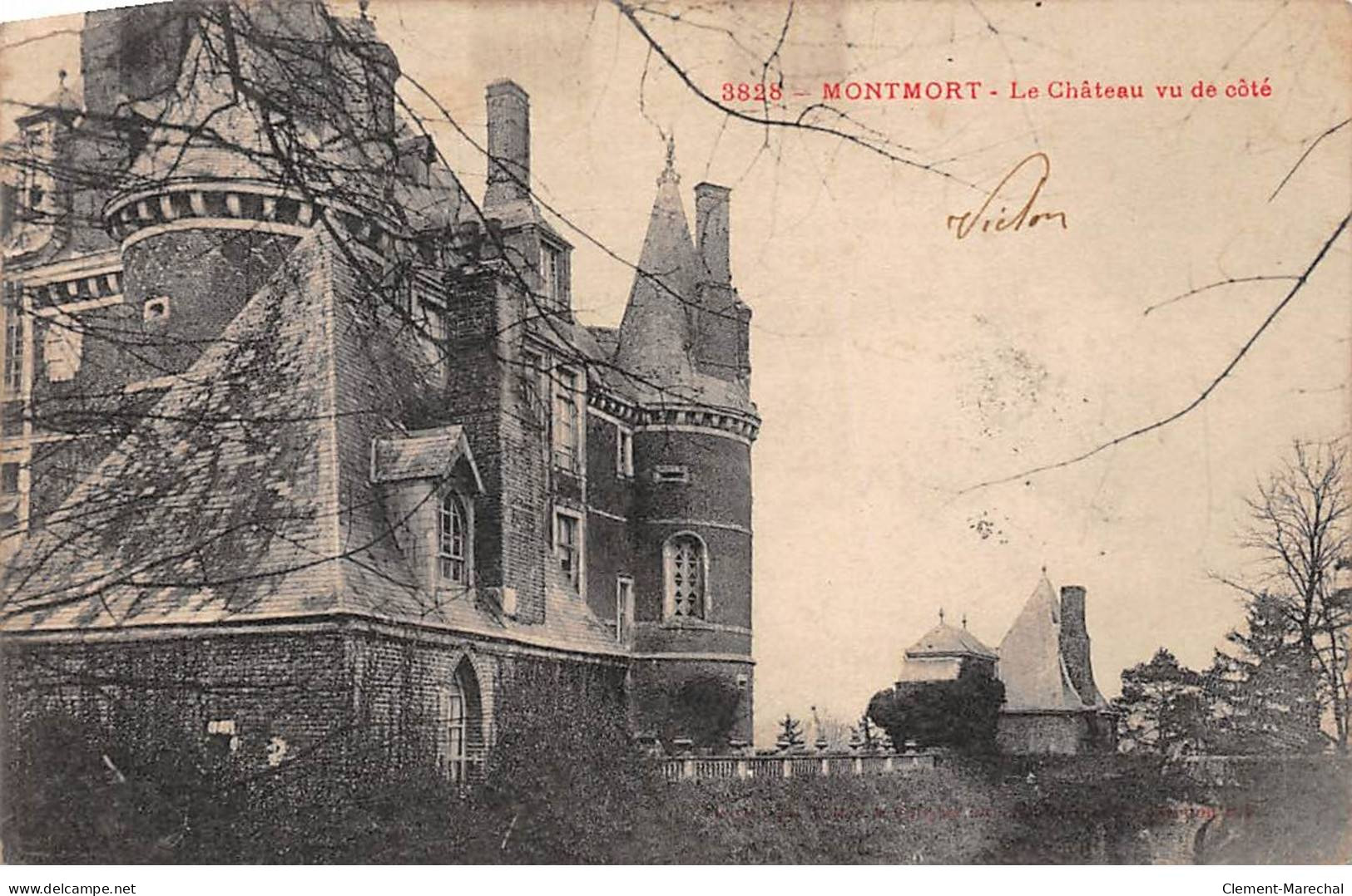 MONTMORT - Le Château Vu De Côté - état - Montmort Lucy