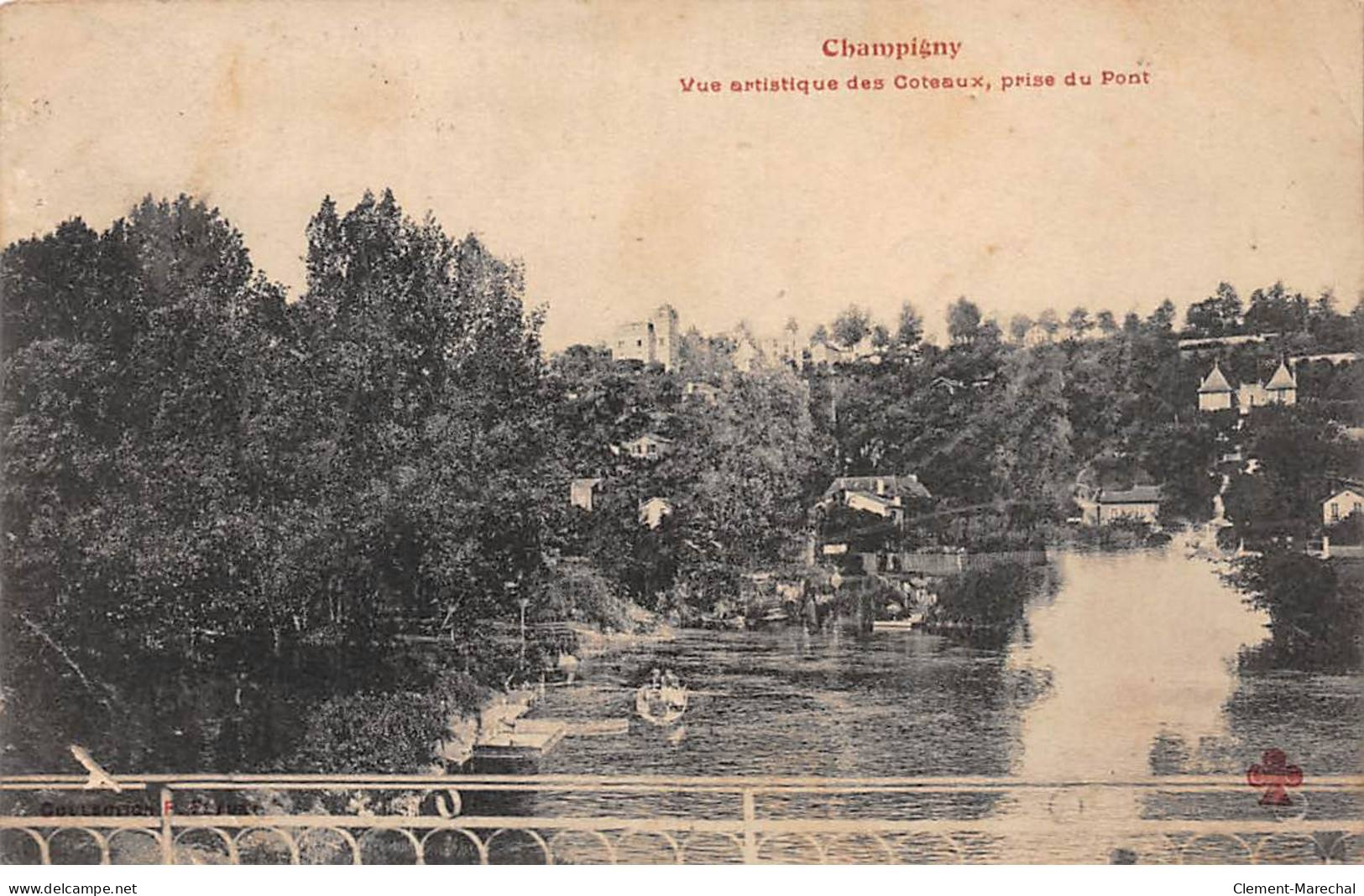 CHAMPIGNY - Vue Artistique Des Coteaux, Prise Du Pont - état - Champigny