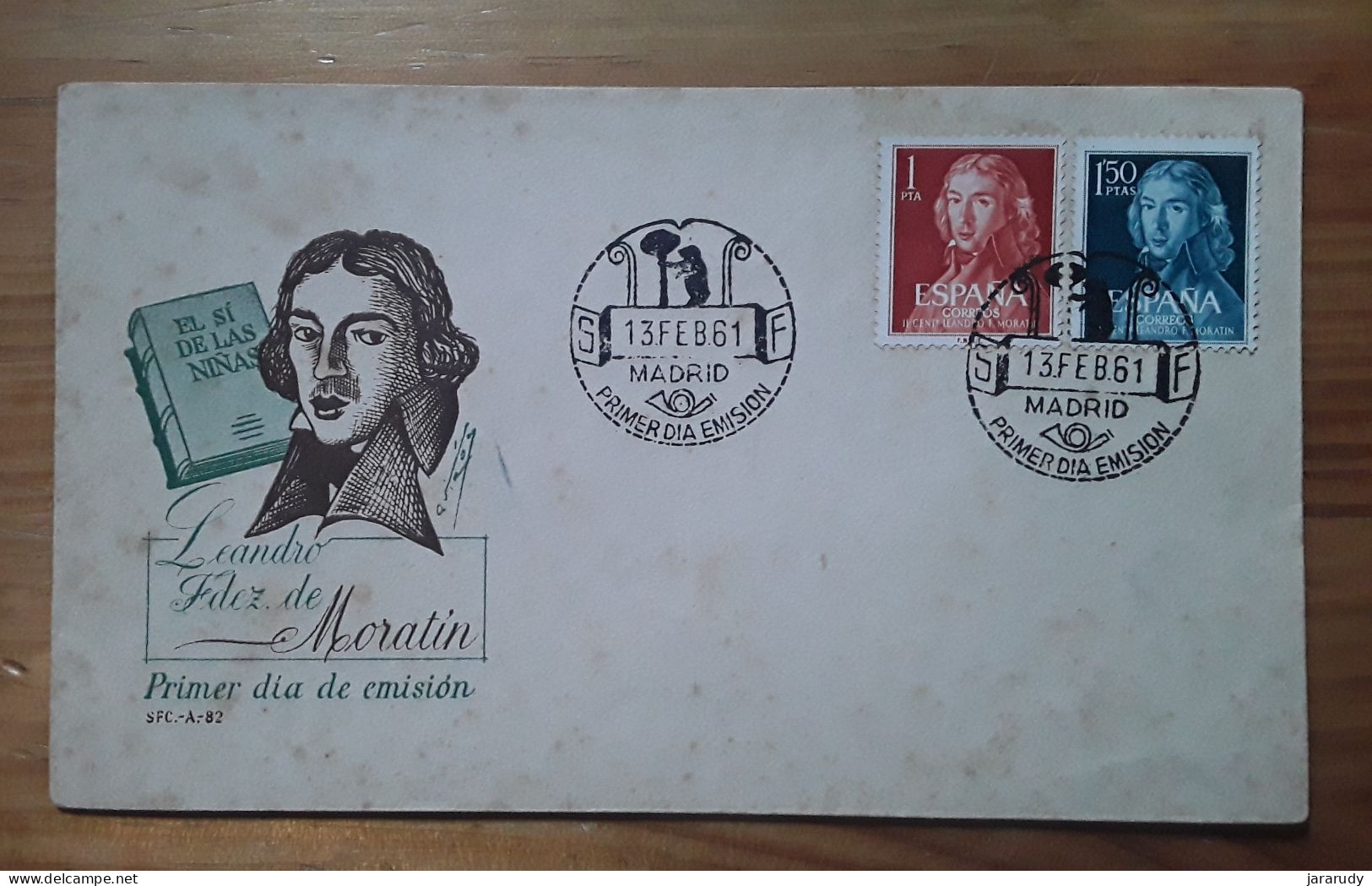 ESPAÑA PERSONAJES FDC/SPD 1961 - FDC