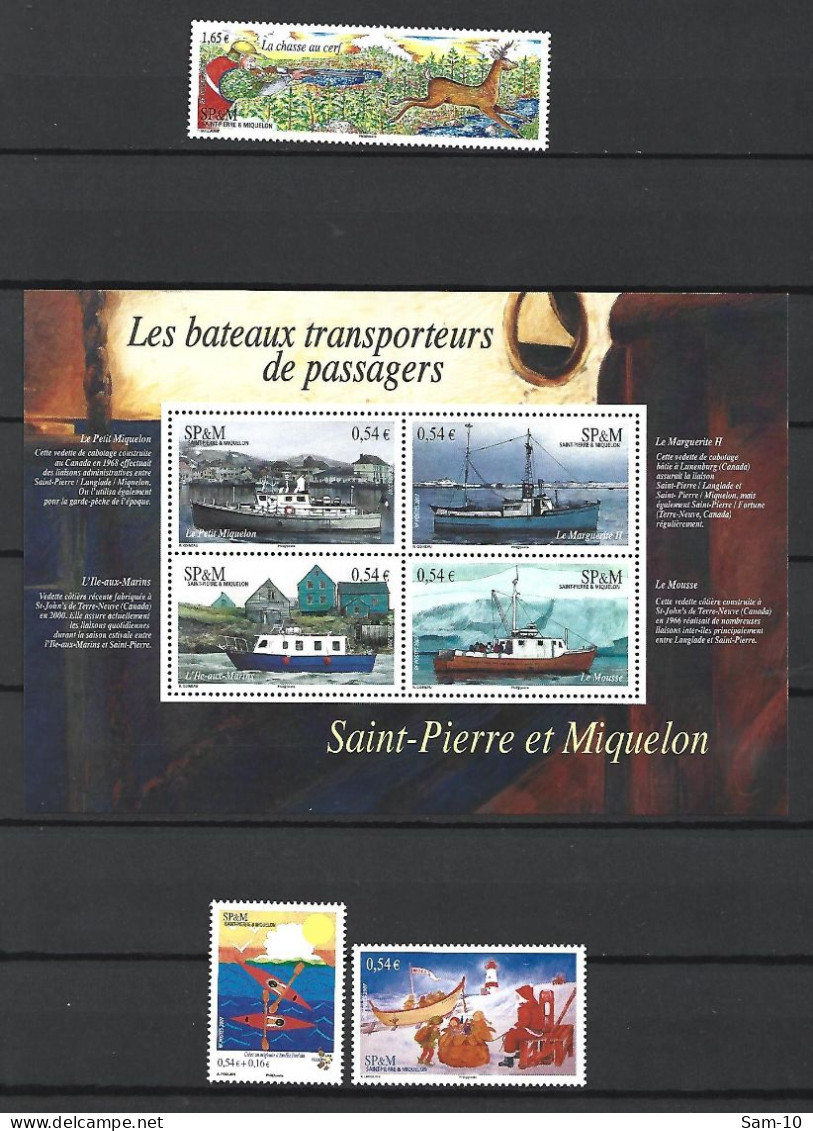 Timbre St Pierre Et Miquelon Neuf ** N 882 / 910 Année 2007  Vendu Au Prix De La Poste - Ongebruikt