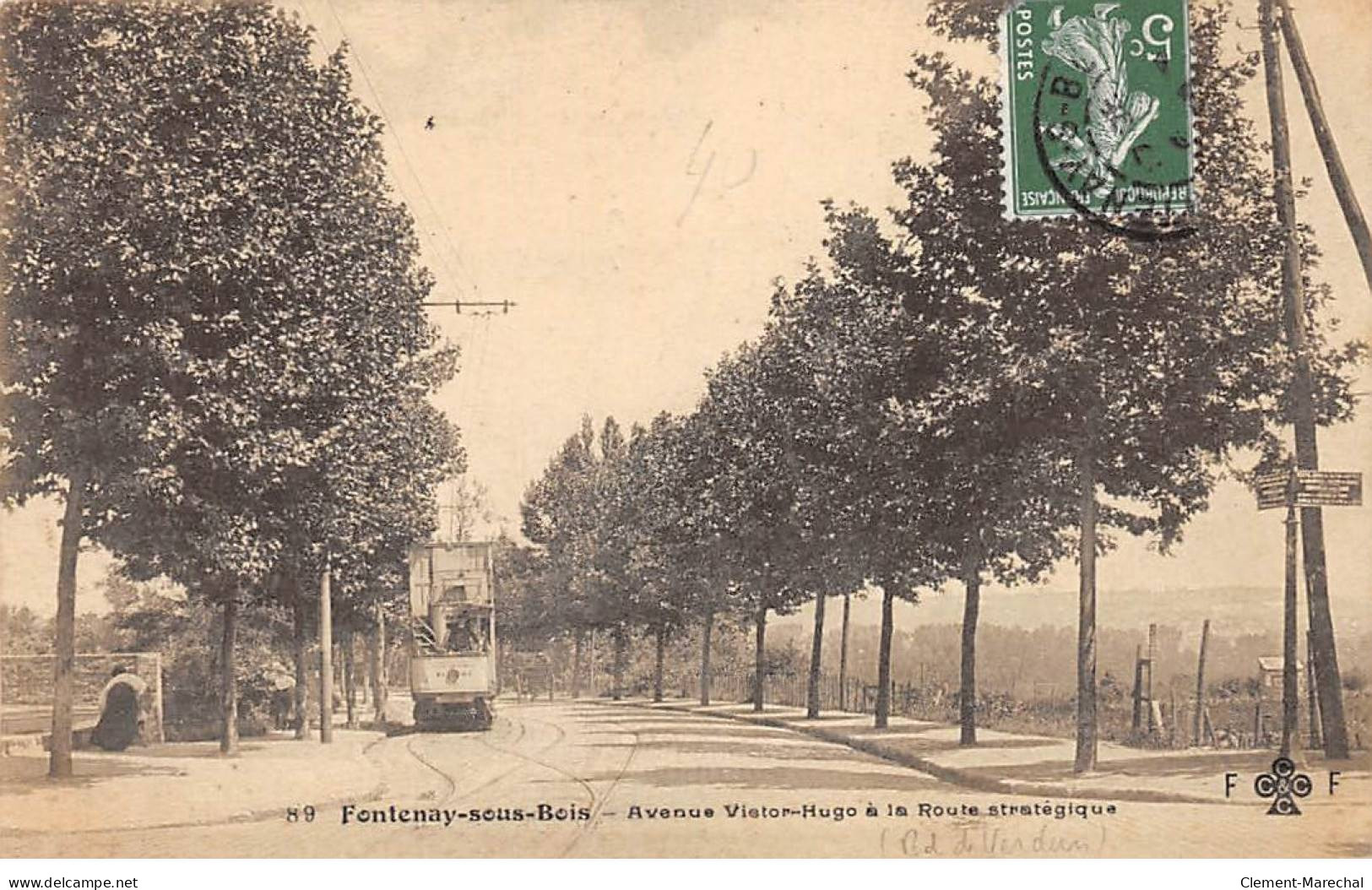 FONTENAY SOUS BOIS - Avenue Victor Hugo à La Route Stratégique - F. F. - Très Bon état - Fontenay Sous Bois