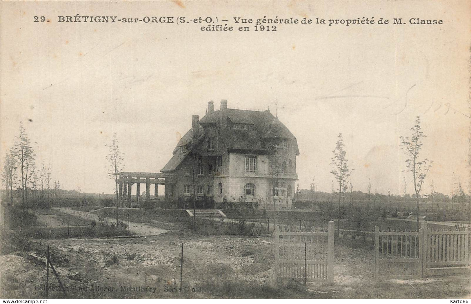 Brétigny Sur Orge * Villa * Vue Générale De La Propriété De M Clause édifiée En 1912 - Bretigny Sur Orge