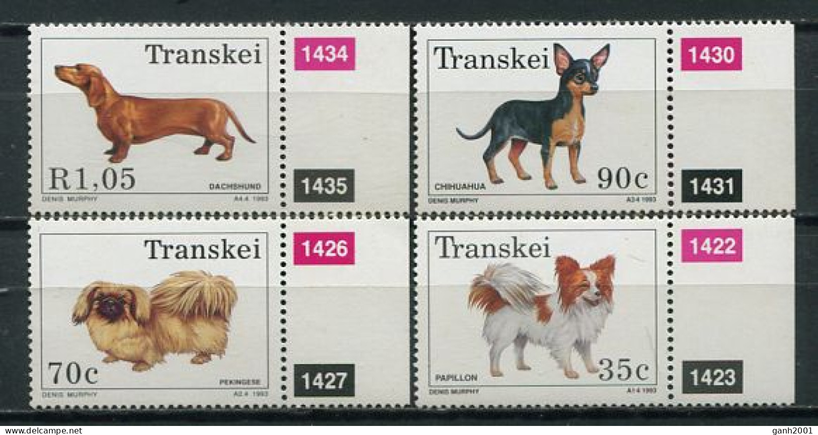 Transkei 1993 / Mammals Dogs MNH Hunde Mamíferos Perros Chiens / Cu5014  1-45 - Honden