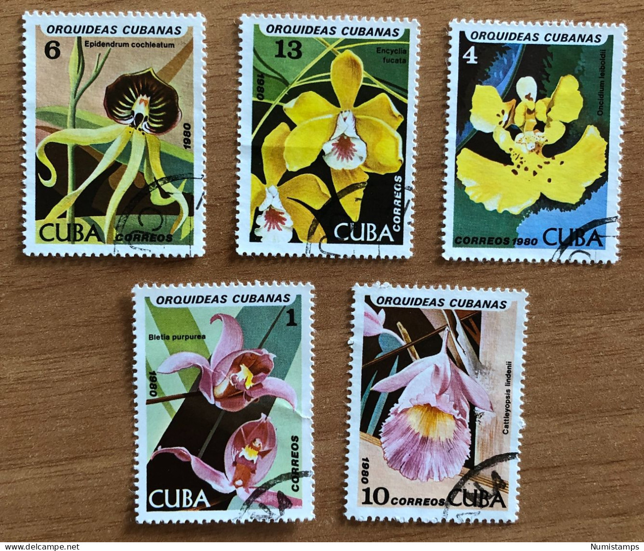 Cuba - Orchids - 1980 - Used Stamps