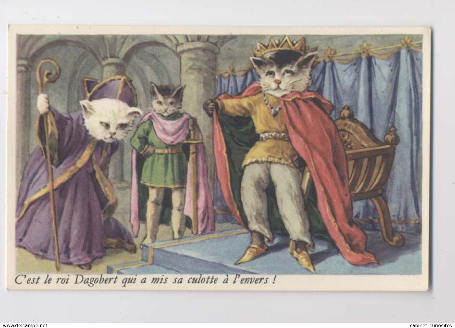 CHATS HUMANISÉS - Le Roi Dagobert - Animaux Habillés - Dressed Animals