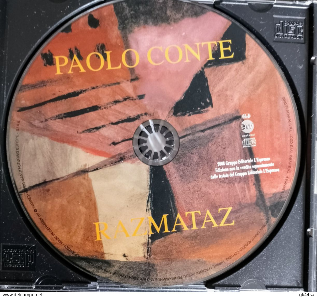 PAOLO CONTE "RAZMATAZ" - CGD East West - Ed. L'Espresso 2008 - Andere - Italiaans