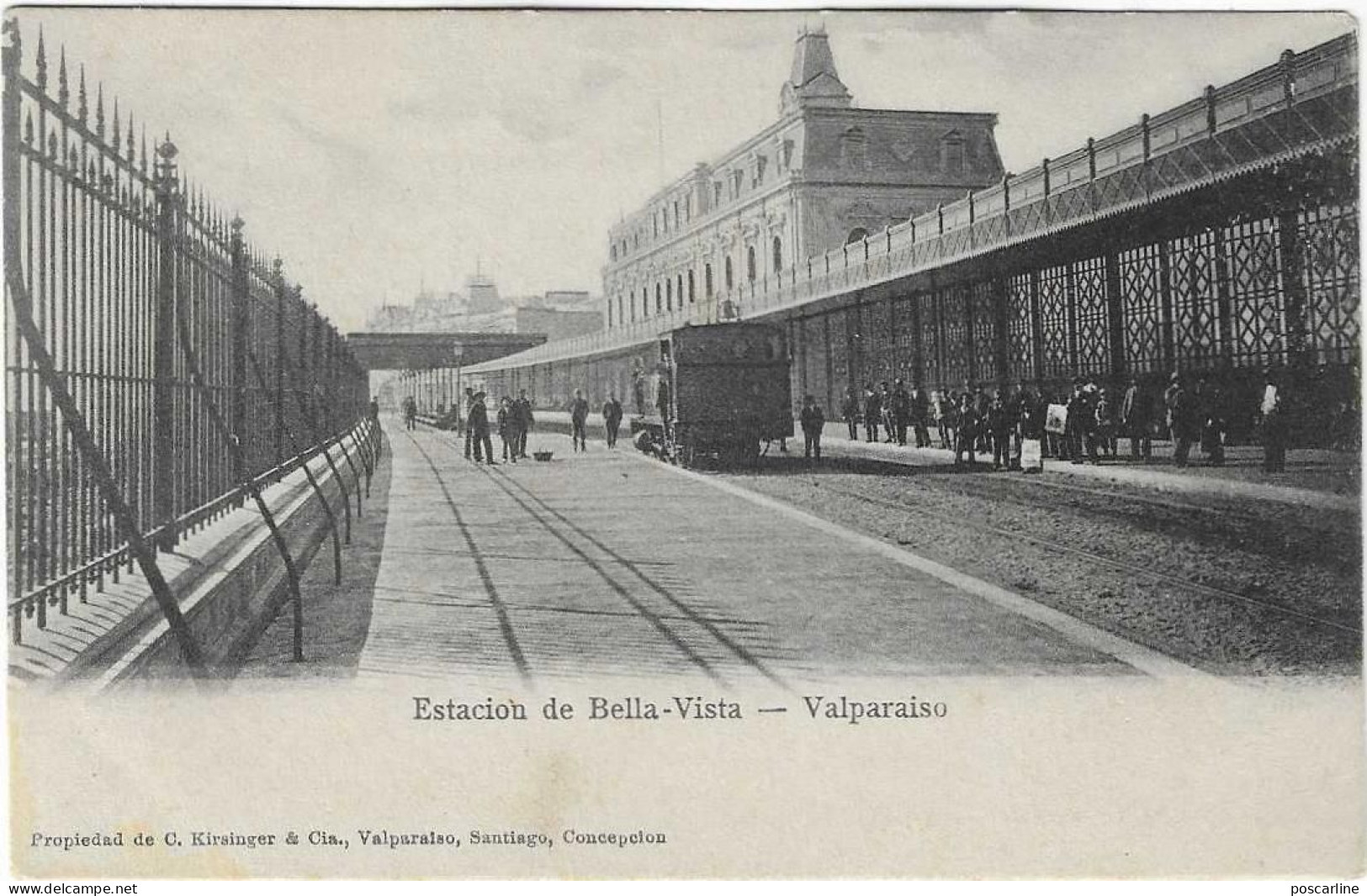 Chile, Valparaiso, Estacion De Bella Vista ( édition Kirsinger ) ,  2 Scans - Chili