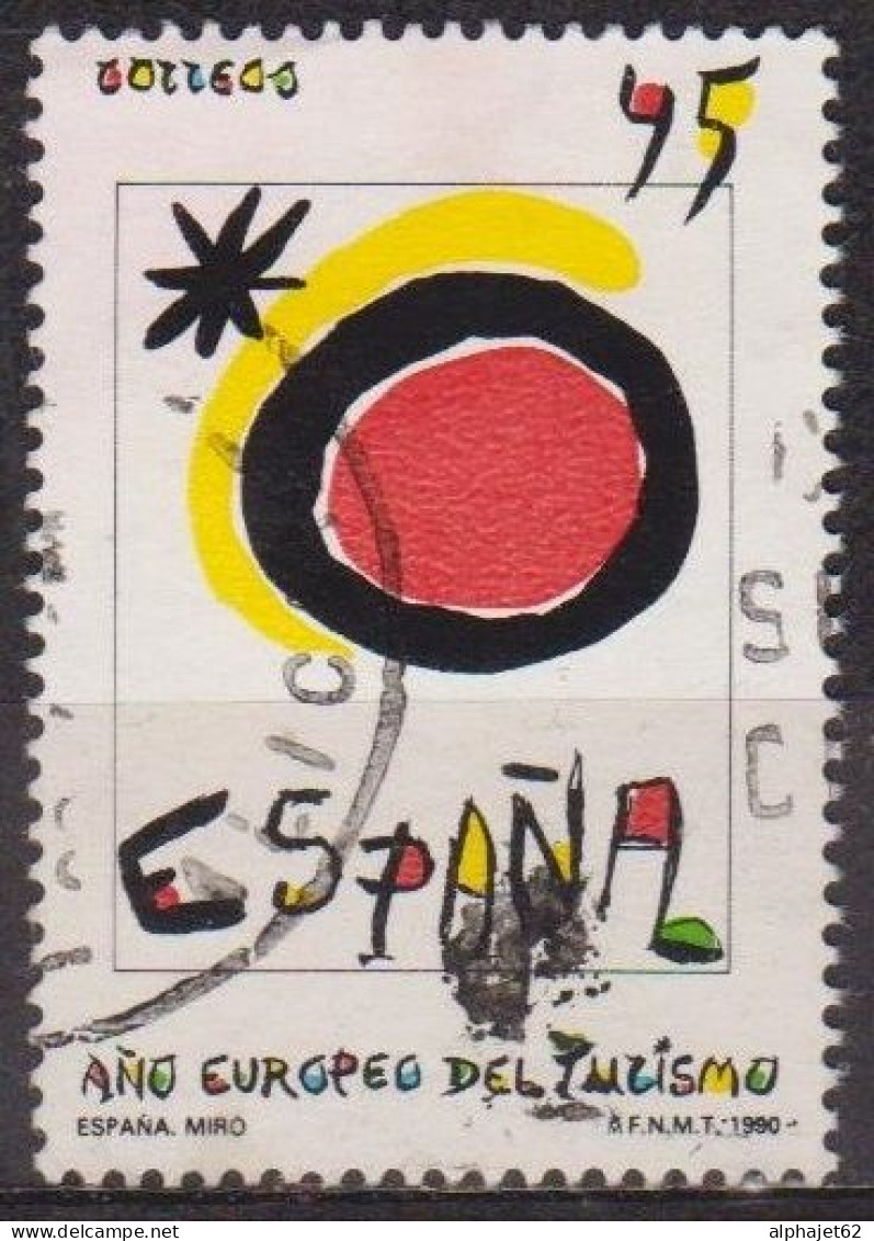 Année Du Tourisme  - ESPAGNE - Oeuvre De Miro - N° 2702 - 1990 - Gebraucht