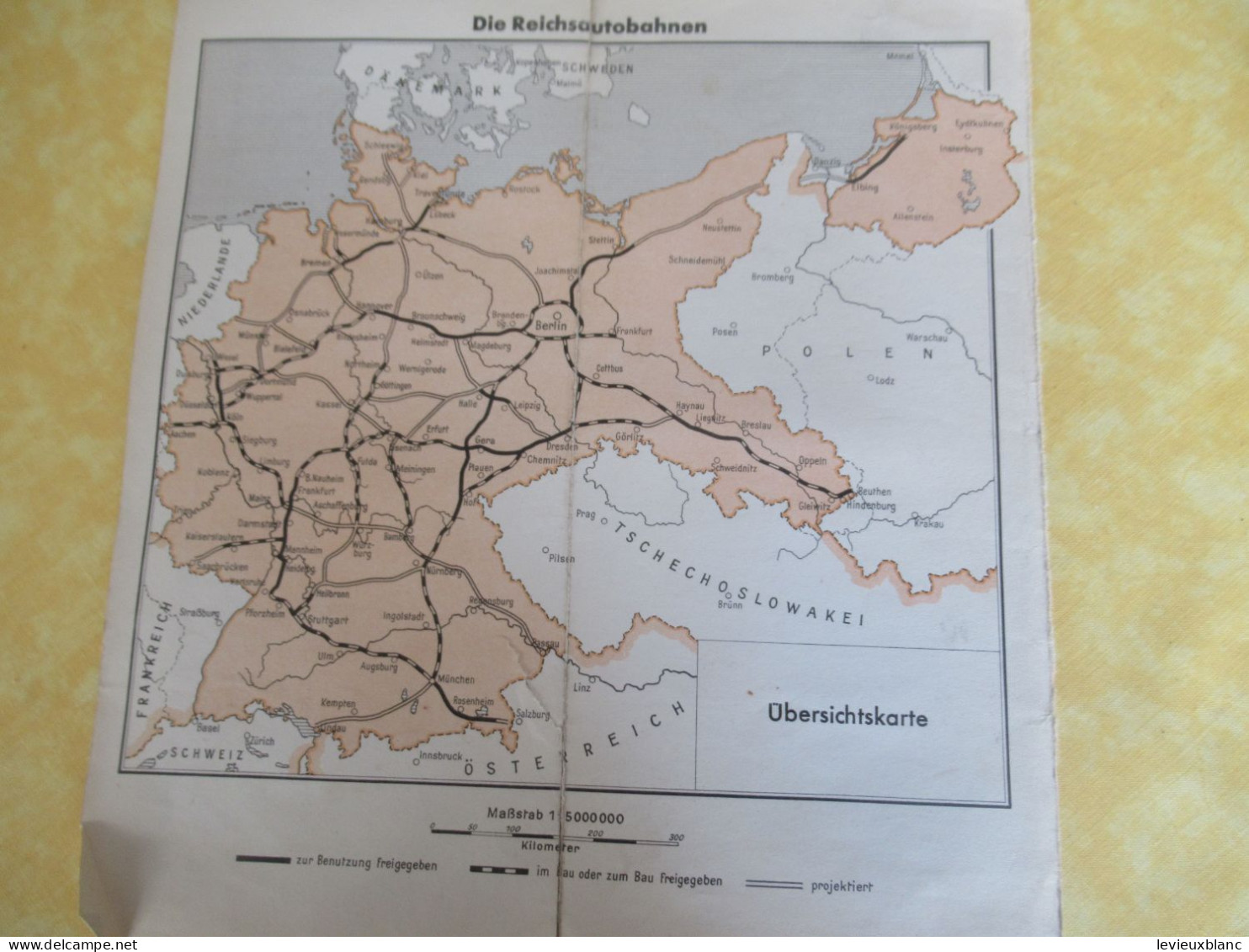 DDAC / Nachhweis Nr 7  über den Ausbauzustand der REICHSAUTOBAHNEN /stand vom 30.IV .1938           PGC569