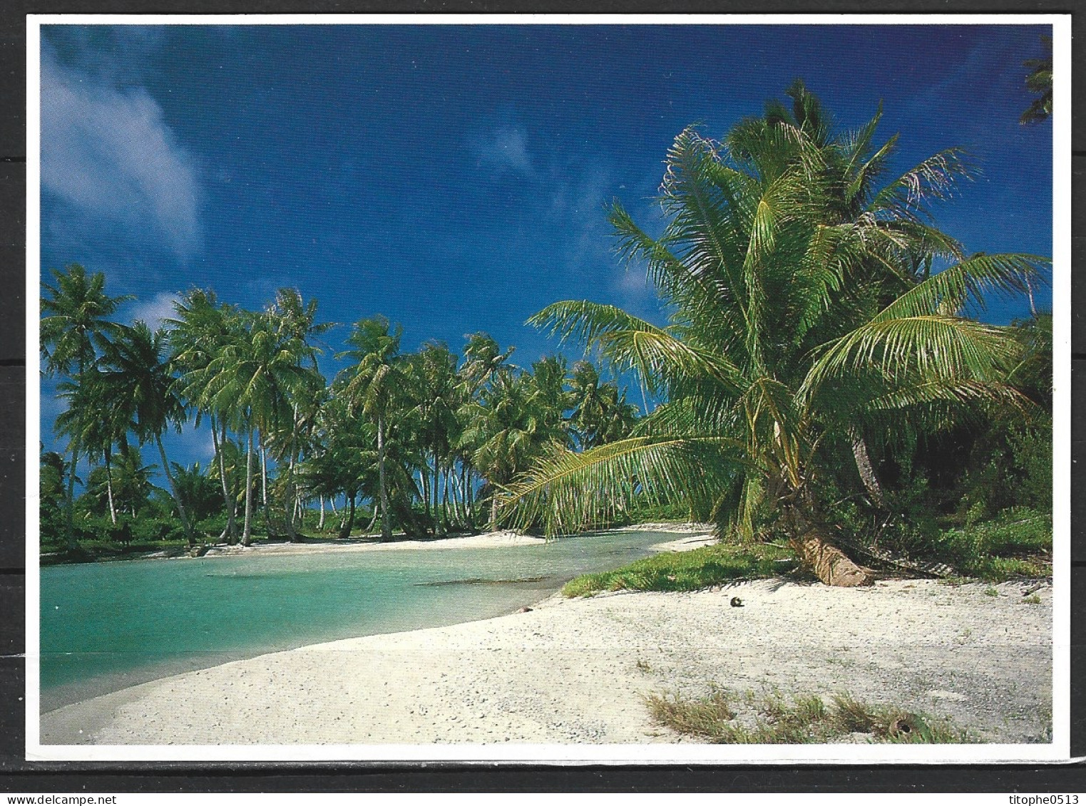 POLYNESIE. Carte Postale écrite. Plage Sauvage Des îles Polynésiennes. - Polinesia Francesa