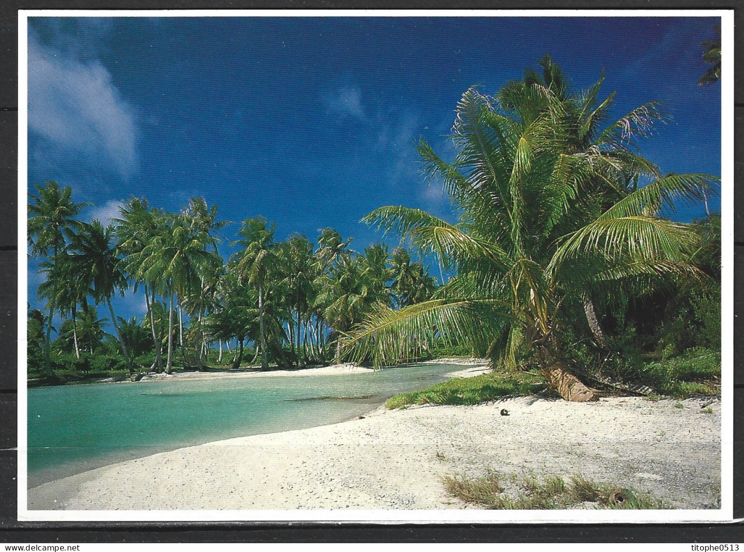 POLYNESIE. Carte Postale écrite. Plage Sauvage Des îles Polynésiennes. - Polynésie Française