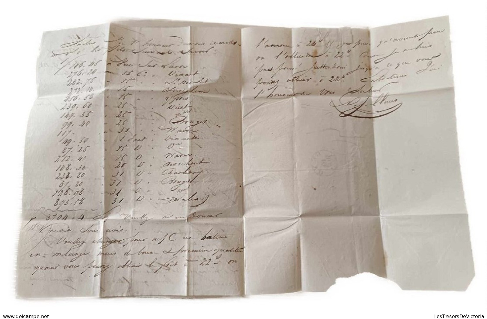 Domestic Mail - Kingdom Of Belgium 1830-1845 - Letter Miled On December 10th, 1830 From Gent To Hornu - 1830-1849 (Onafhankelijk België)