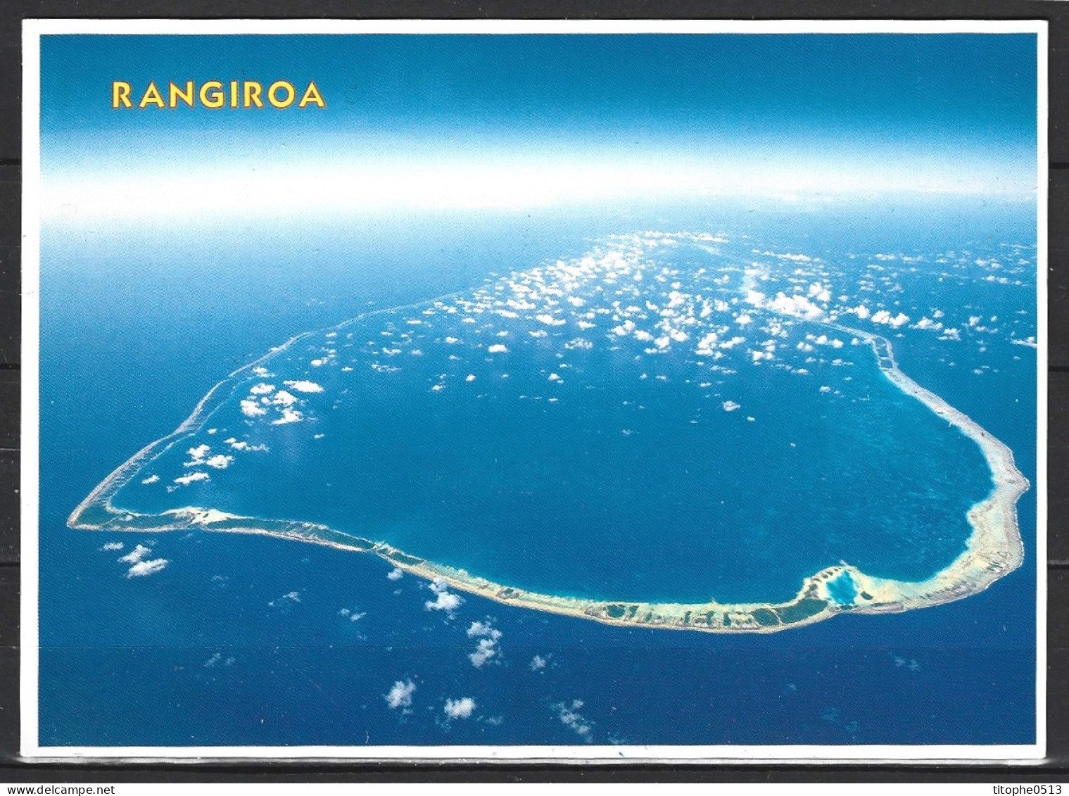 POLYNESIE. Carte Postale écrite. Rangiroa. - Frans-Polynesië