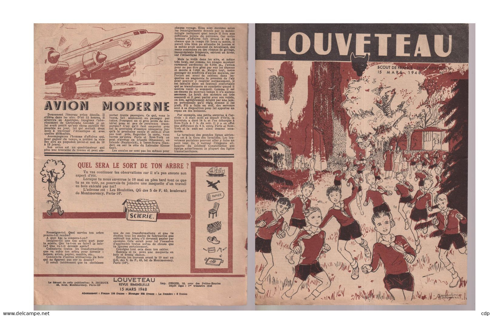 SCOUT  Magazine Louveteau  1948 - Movimiento Scout
